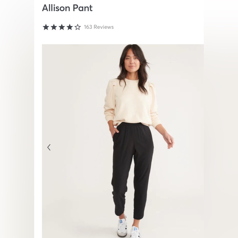 Never worn. Marine Layer Alison Pant - medium / black
